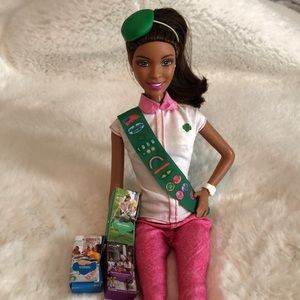 2013 Barbie loves Girl Scouts- African American doll.